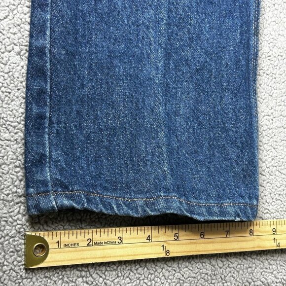 Wrangler Jeans Mens 34x31.5 Denim Scoville Zip Made in USA Vintage Cowboy Cut - Picture 12 of 12